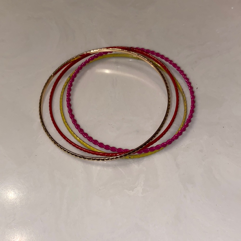 4 Piece Multicolor Bangle Set